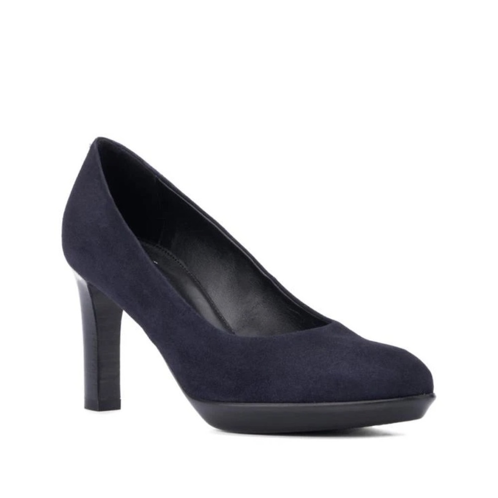 New Aquatalia Raysa Suede Stiletto Platform Pump Blue Sz 7 - Picture 2 of 16
